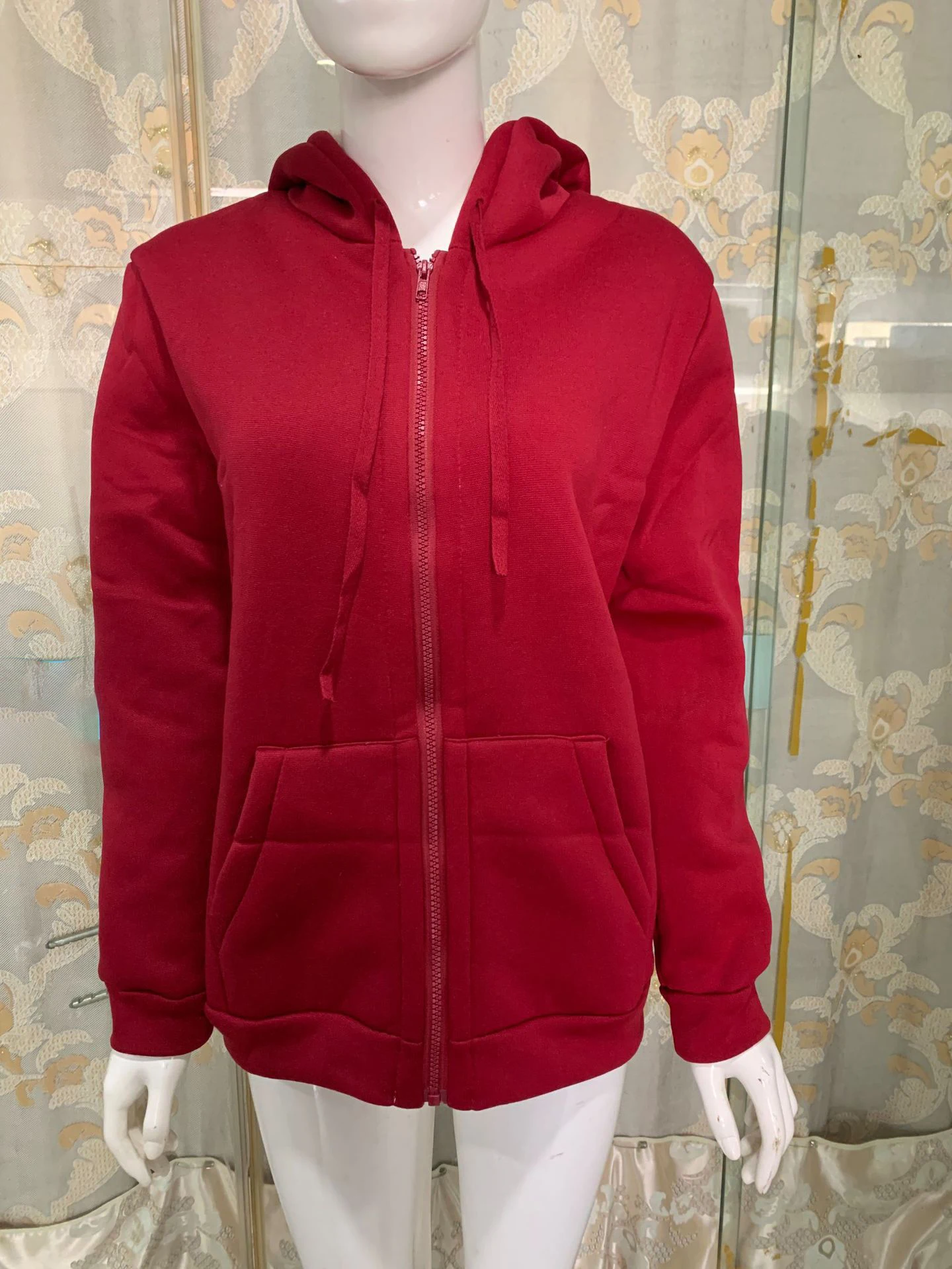 Custom Logos Designer Solid Color Plain Ripped Jackets Pocket Women ...