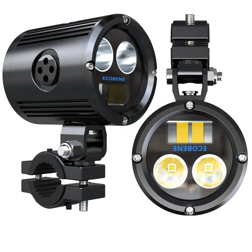 TIYPEOR Motorcycle High Power 90W Wireless Switch Driving Auxiliary Spotlight Super Brighter CNC Aluminum Fog Light for ATV UTV