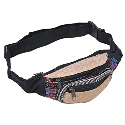 Wholesale Custom Festival Travel Hiking Trail Women Adjustable Strap Durable Portable Fanny Pack Waist Bum Bag Running Belt