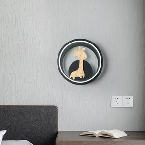 Modern Dimmable LED Wall Light Decorative Deer Lines Lamp Living Room Bedroom Home Hotel 220V Switch Control Acrylic Shade