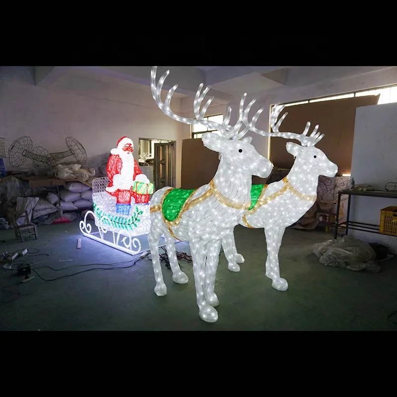 Outdoor LED Street Decorative Lighting Christmas Santa Claus