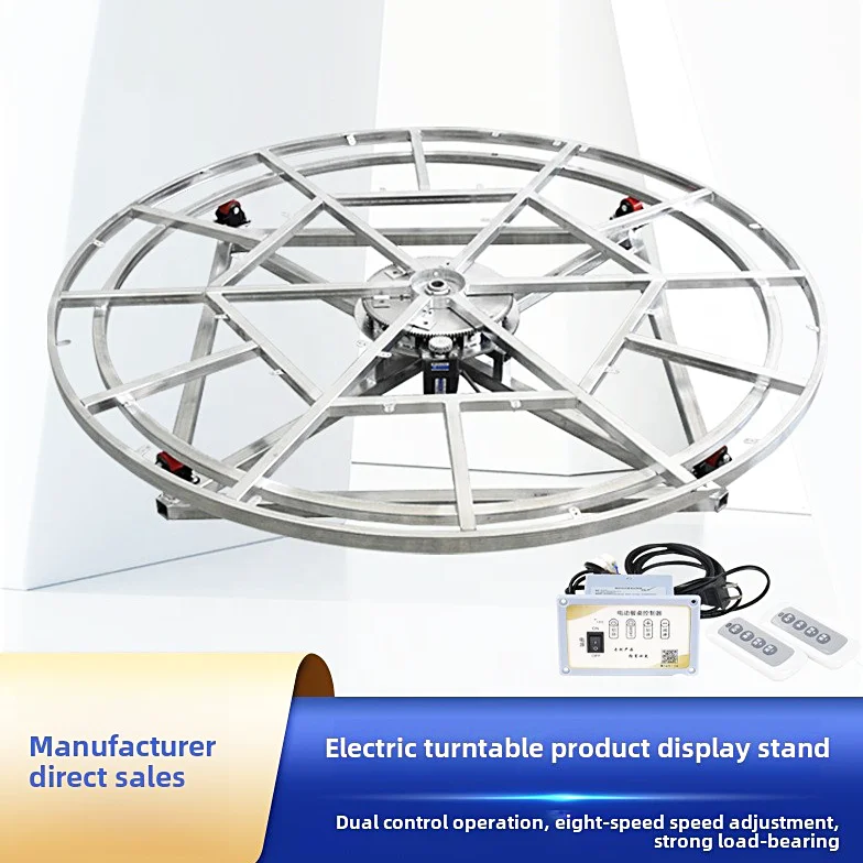 Automatic ABS Electric Turntable Display Stand Remote Control Steel Live Broadcast Disc for Vehicle & Motorcycle Rotating Core