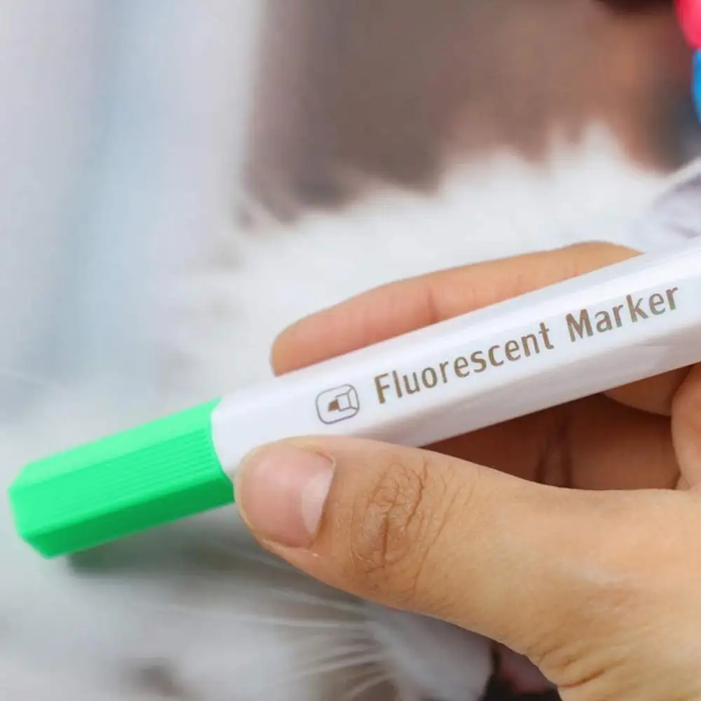 Цветные флуоресцентные Меловые маркеры журнал планировщик цветные стираемые светодиодная ручка для рисования