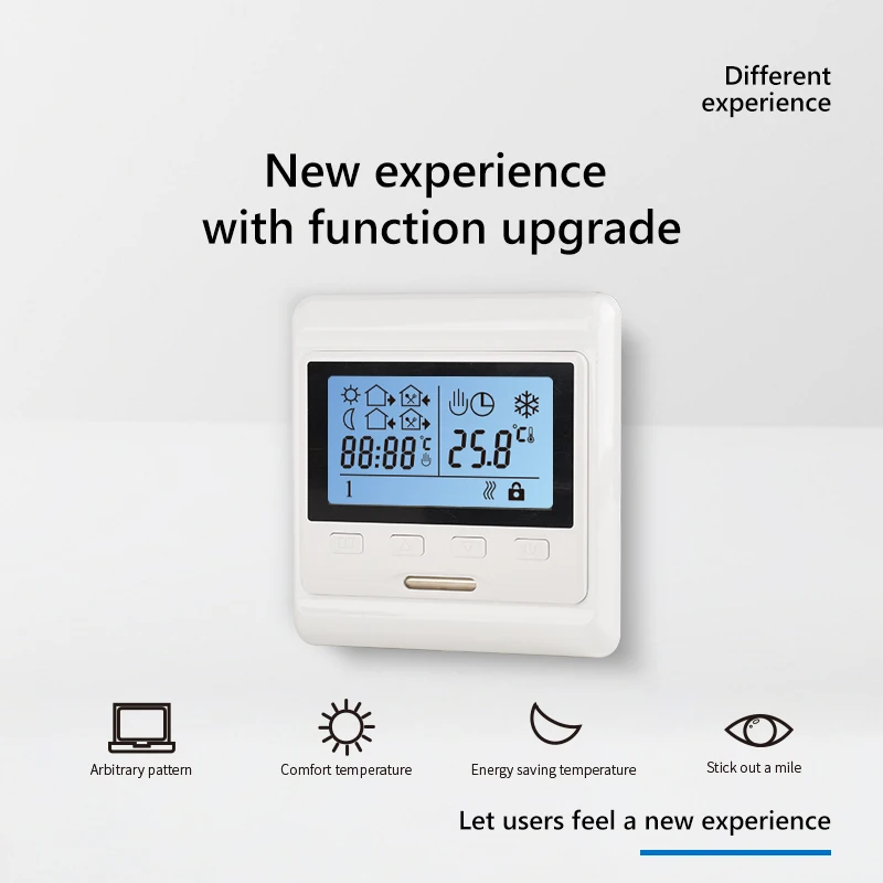 Oshland M63 Weekly Circulation Digital Room Programming Lcd Screen Programmable Heat Thermostat for Floor Heating Control