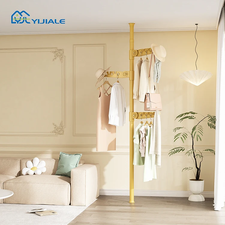 Wholesale Entryway Hall Metal Clothes Tree Combined Type Coat rack Modern Hanging Coat Rack Stand