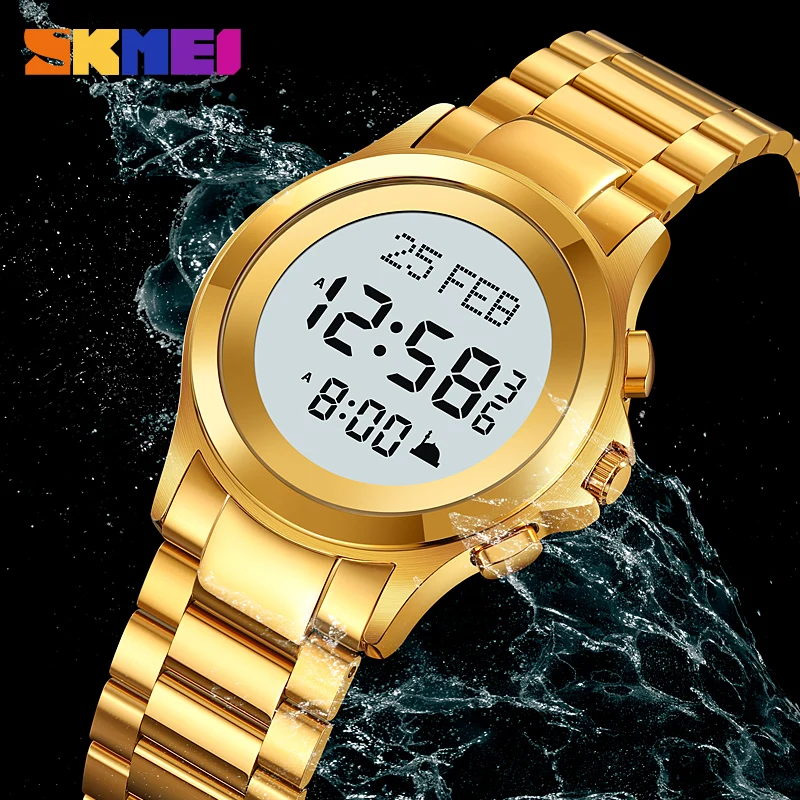Skmei 2270 New Design Custom Brand Gents Digital Watch Super Stainless Steel Band Water Resist Calendar Sports Hand Watch