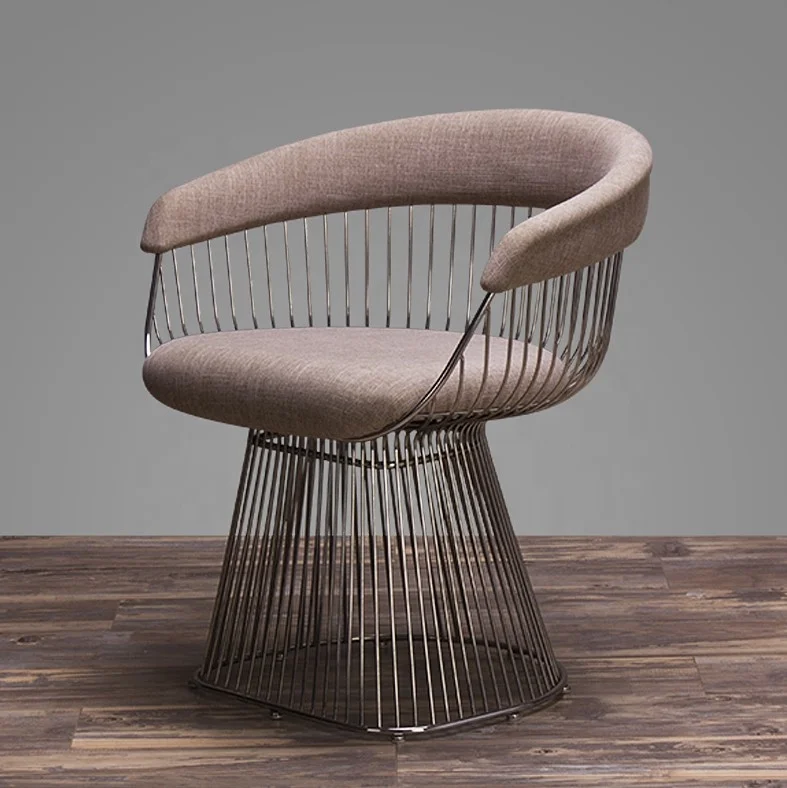 
Скандинавский кованый домашний Одноместный стул, диван, обеденный стул, розовый стул для отдыха, можно настроить цвета 