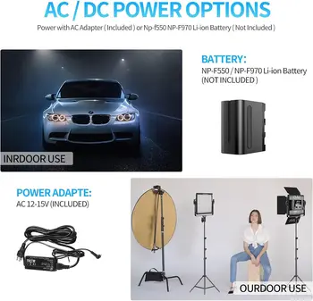 GVM 480LS 2 Pack LED Video Lighting Kits with APP Control, Bi-Color Variable 2300K~6800K for Video Photography detail image
