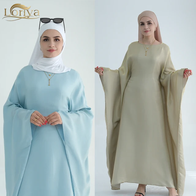 Loriya Abaya 2024 Kaftan Abaya with Inside Belt Women's Dresses Solid Color Plus Size Islamic Clothing Abaya Women Muslim Dress