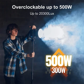 ZHIYUN MOLUS G300 300W COB LED Light 2700K-6500K Video Lights APP Control 500W Bi-color LED Lamp Photography Lighting detail image