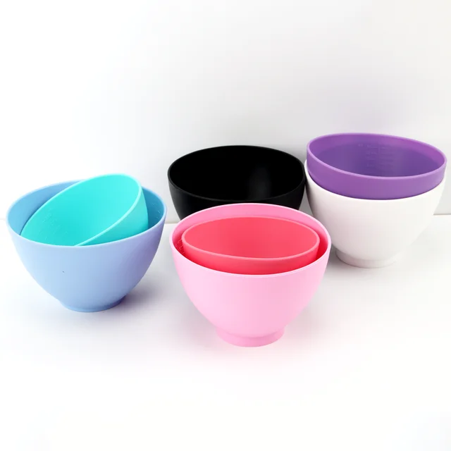 Wholesale Custom Logo Silicone Mud Mask Bowl Beauty Tools DIY Facial Mask Mixing Bowl