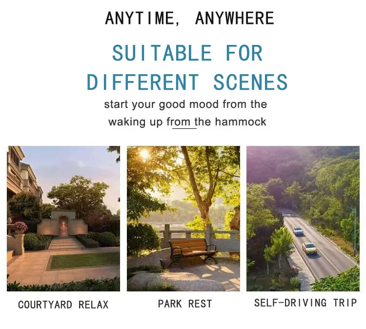 durable outdoor adult hammock portable folding hammock with stand