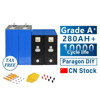 Paragon DIY Tested China Stock a Grade Hithum280Ah With M6 Stud+Flexible Busbars+Nuts+Insulation Board Real 295Ah VAT Tax Free