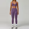 Set reggiseno viola + Leggings