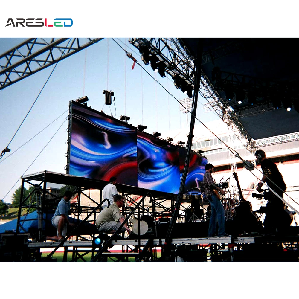 ARESLED Fast Assembly SMD Outdoor P3.91mm Large Moving Video Wall HUB Board Connection LED Display Panel Screen