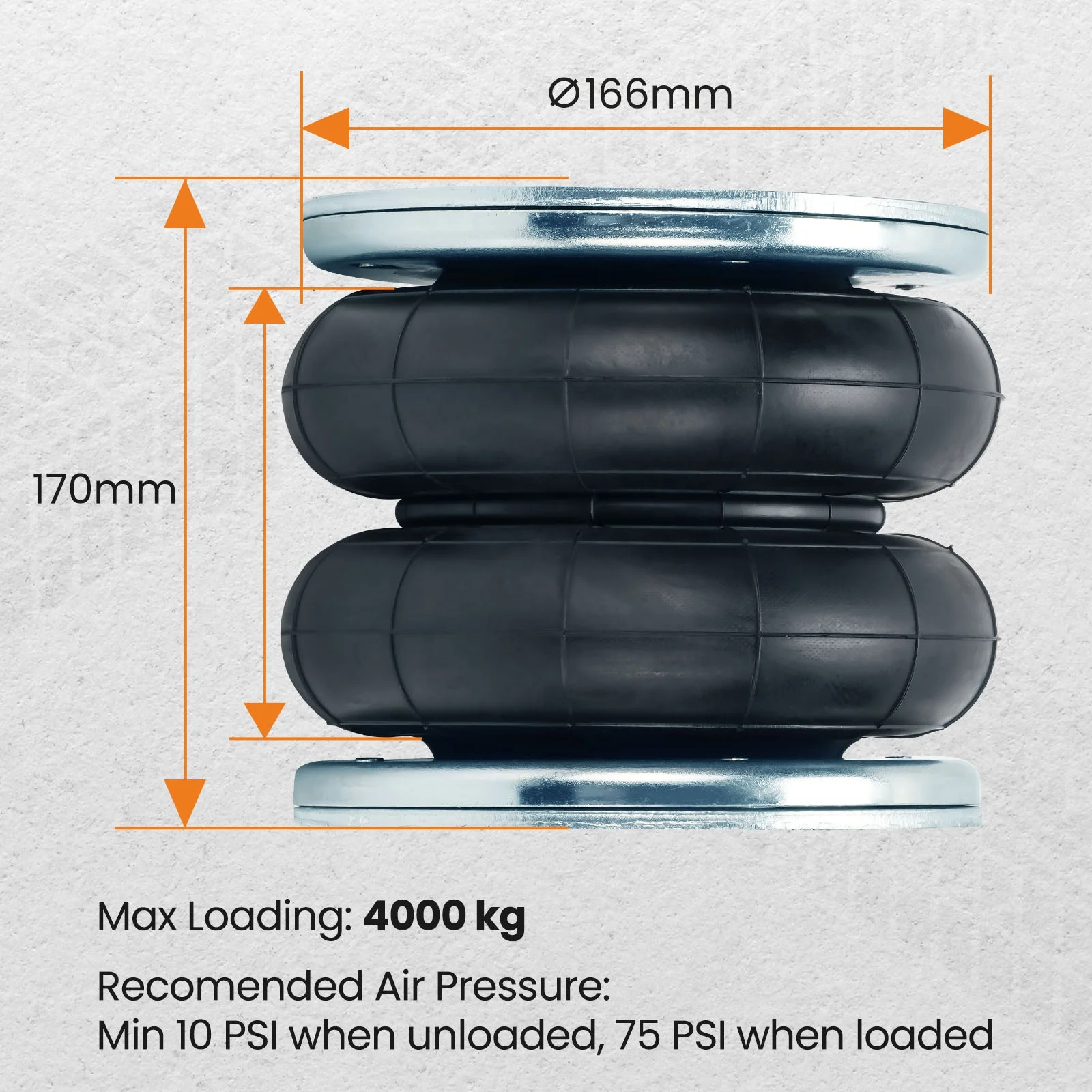 MaXpeedingrods Kit Sospensioni Pneumatiche Posteriori Per Mercedes Viano/Vito W639 E W447 - Foto 2