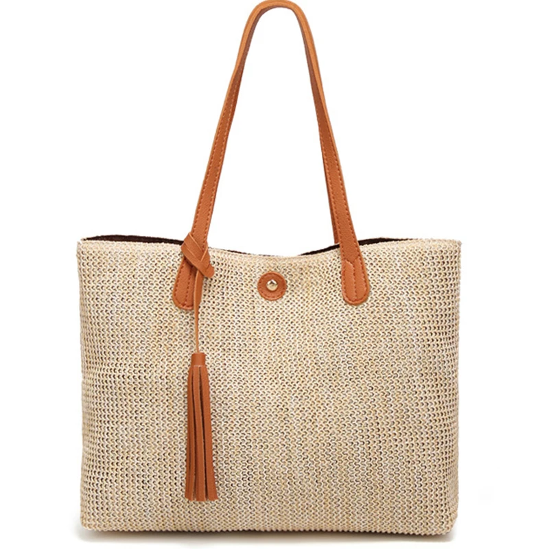 Straw Design Tote Bag For Woman Wholesale Hot Selling Waterproof ...