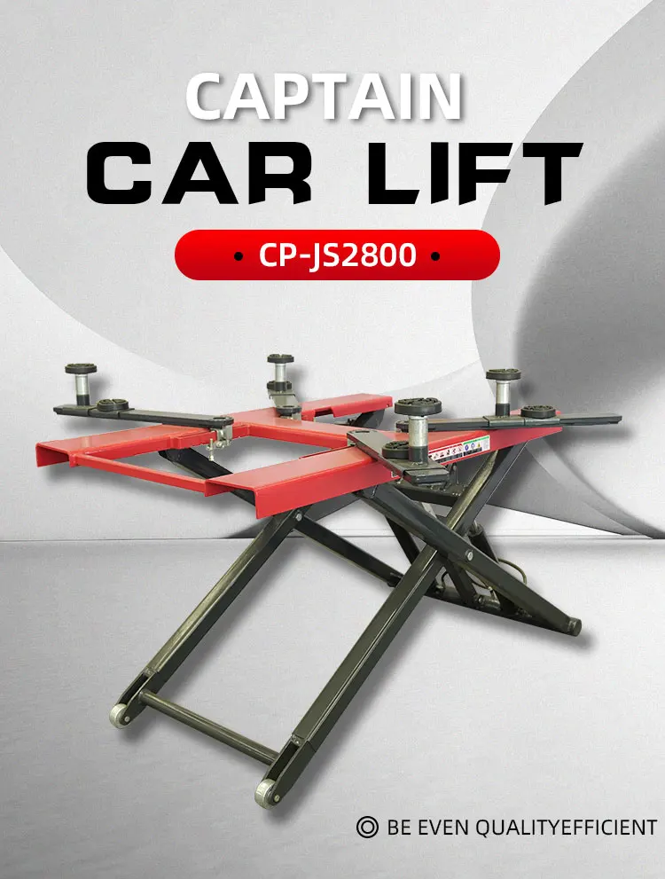 CE certified Hydraulic Scissor Lift For Car Movable Low Level Lifter factory