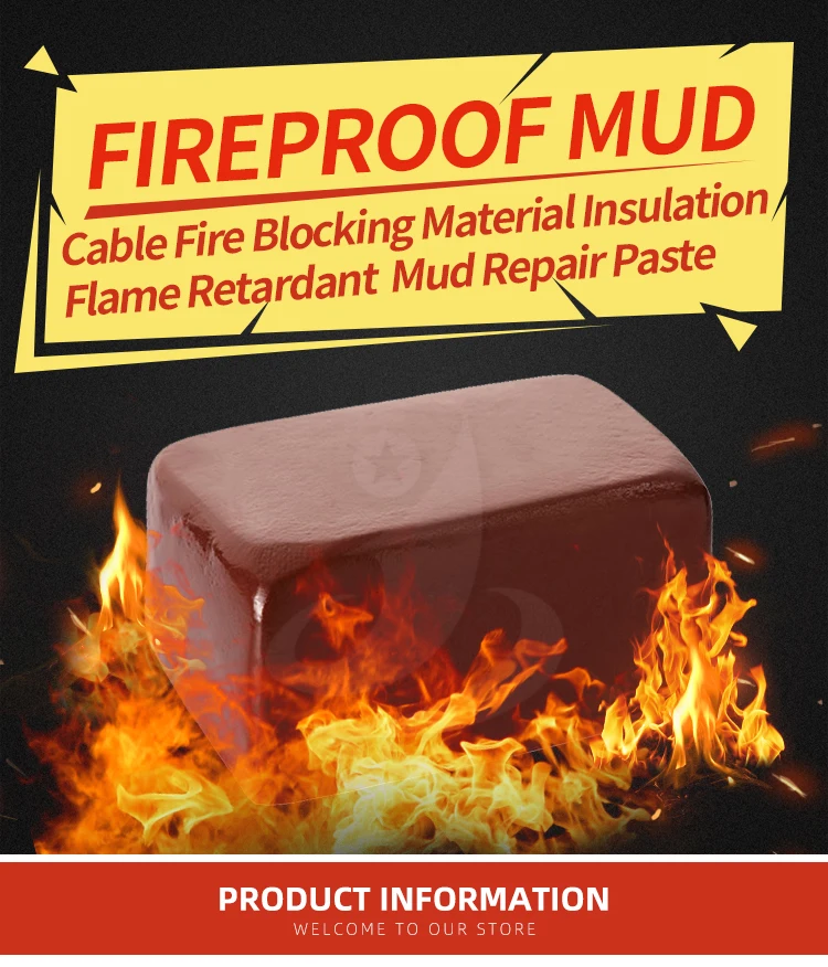 Fireproof Mud Cable Insulation Flame Retardant Adhesive Sealant Mud