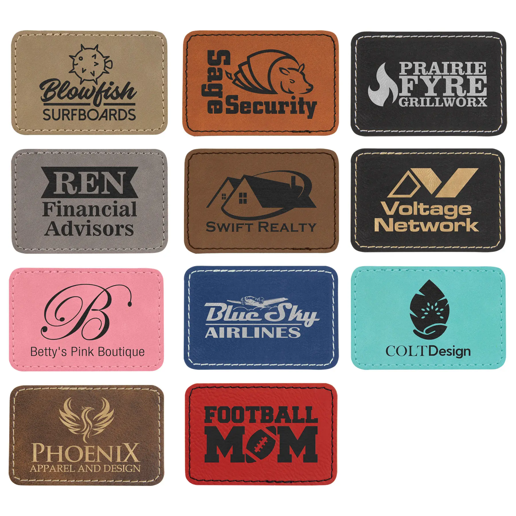 Laserable Leatherette Jeans Clothing Labels Manufacturer Custom Logo Embossed Real Genuine Leather Patches for Hats factory