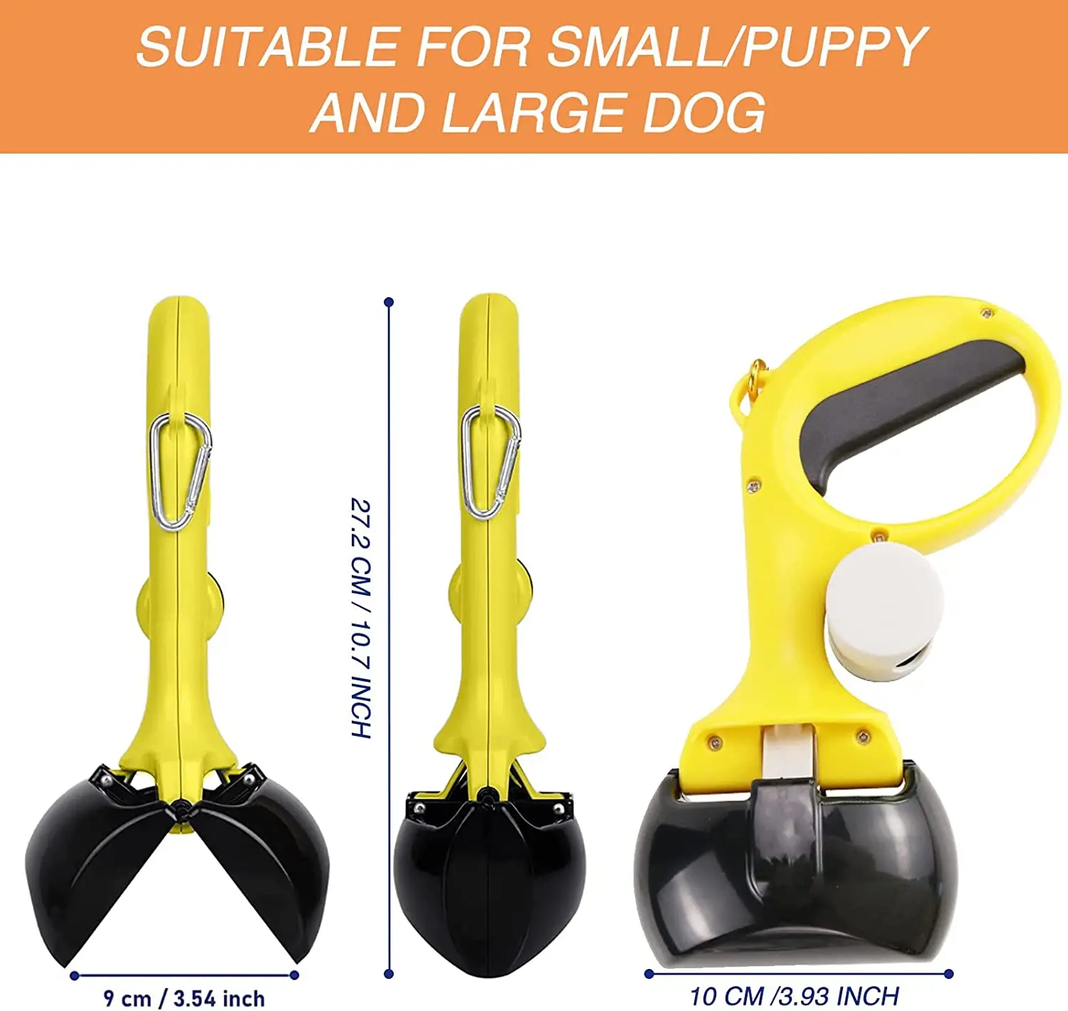 Easy To Use Nonbreakable Durable Spring Poop Waste Pick Up Pet Dog