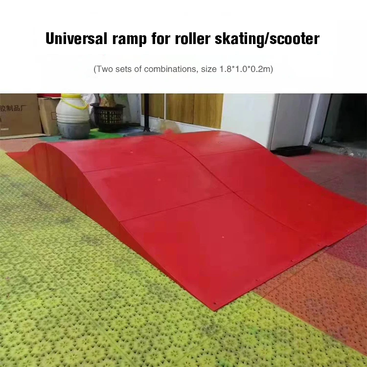 Portable Practice Skateboard Ramp Set Skateboard Park Skate Ramp Grind Rail Skateboard Park For