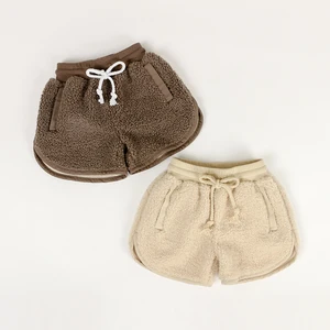 2022 New Winter Baby Thick Pants Lambs Wool Baby Boy Shorts Wholesale Baby Toddler Clothing