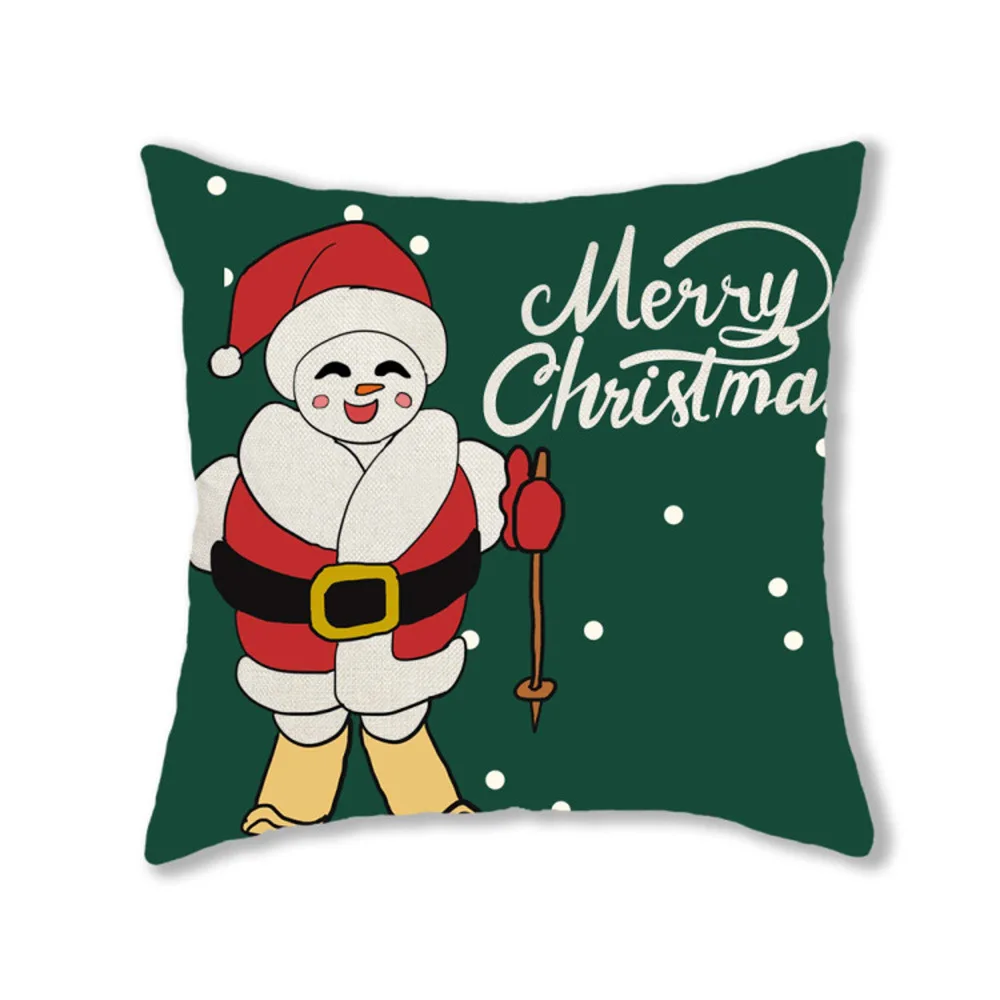 Christmas Print Decoration Cushion Cover