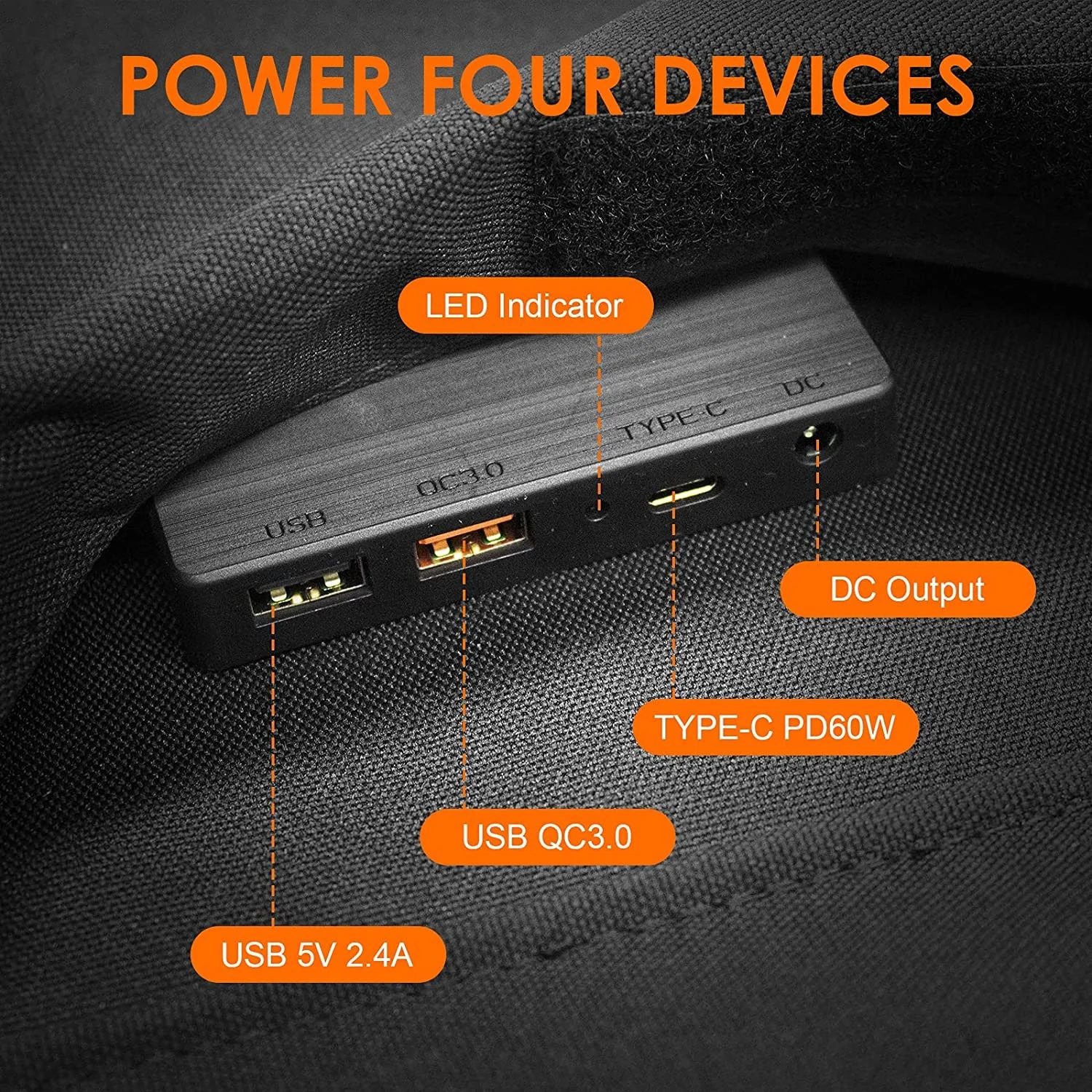 60 Вт 80 Вт 100 Вт портативная Водонепроницаемая Складная монокристаллическая силиконовая гибкая ПВХ солнечная панель