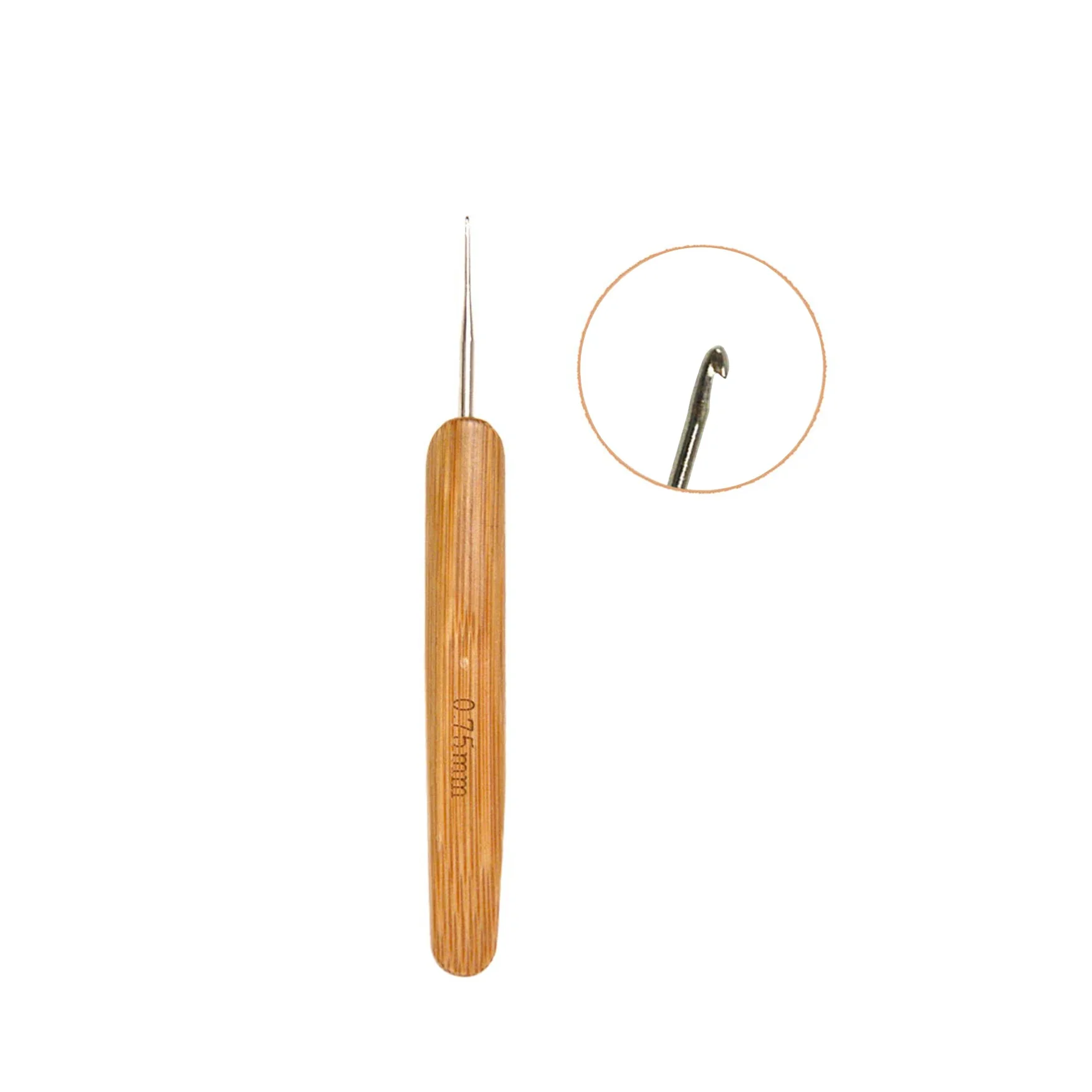 1 Pc Dreadlock Crochet Hook Braid Hair Needle Weaving Craft 0.5mm/0.75mm_voghion.com