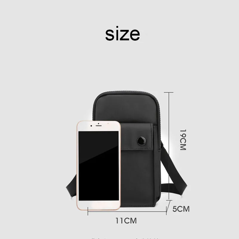 2021 Simple Style Men Travelling Side Bag Messenger Bag Men Crossbody Bags Chest for Holding Mobile Phone Passport