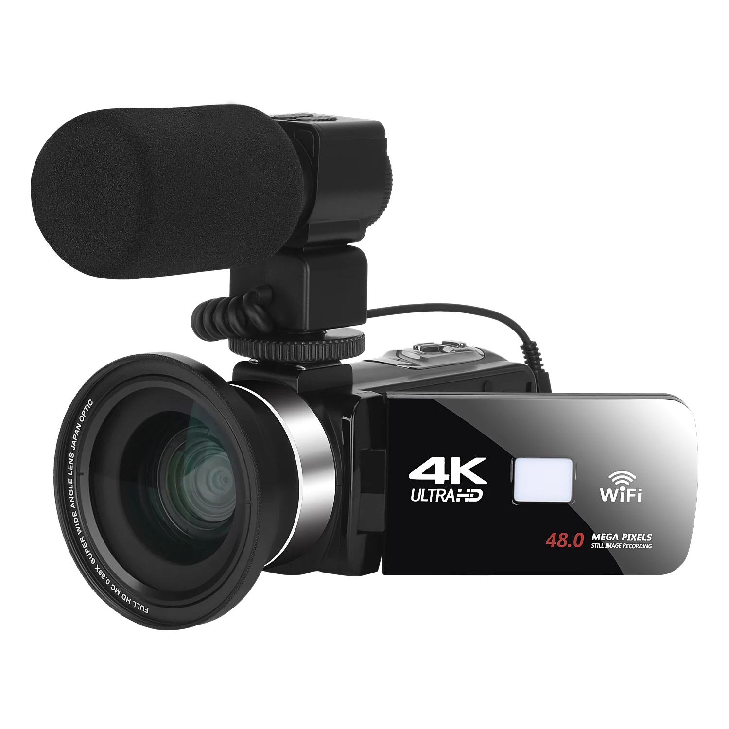 マクロレンズ 4K デジタルカメラ フリップスクリーン セルフィー