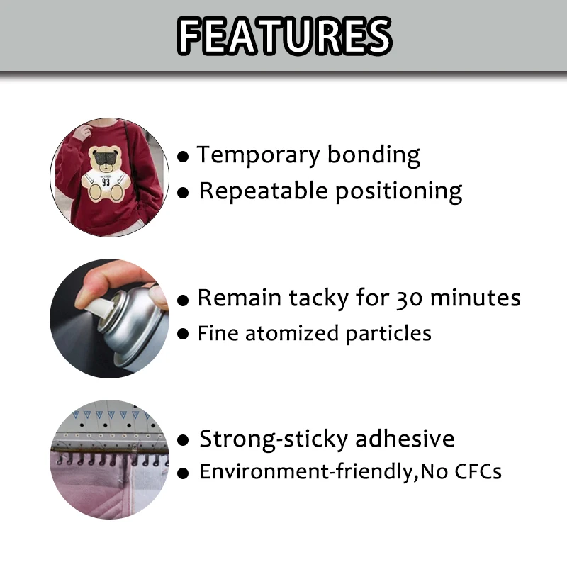 Sprayidea 99 600ml Super Repositionable Spray Adhesive Temporary Handicraft and Spray Foam Adhesive for Crafting