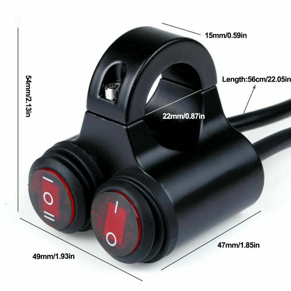 Aazon.co: Universal Otorcycle Handlebar Outboard Switch 22, Keenso