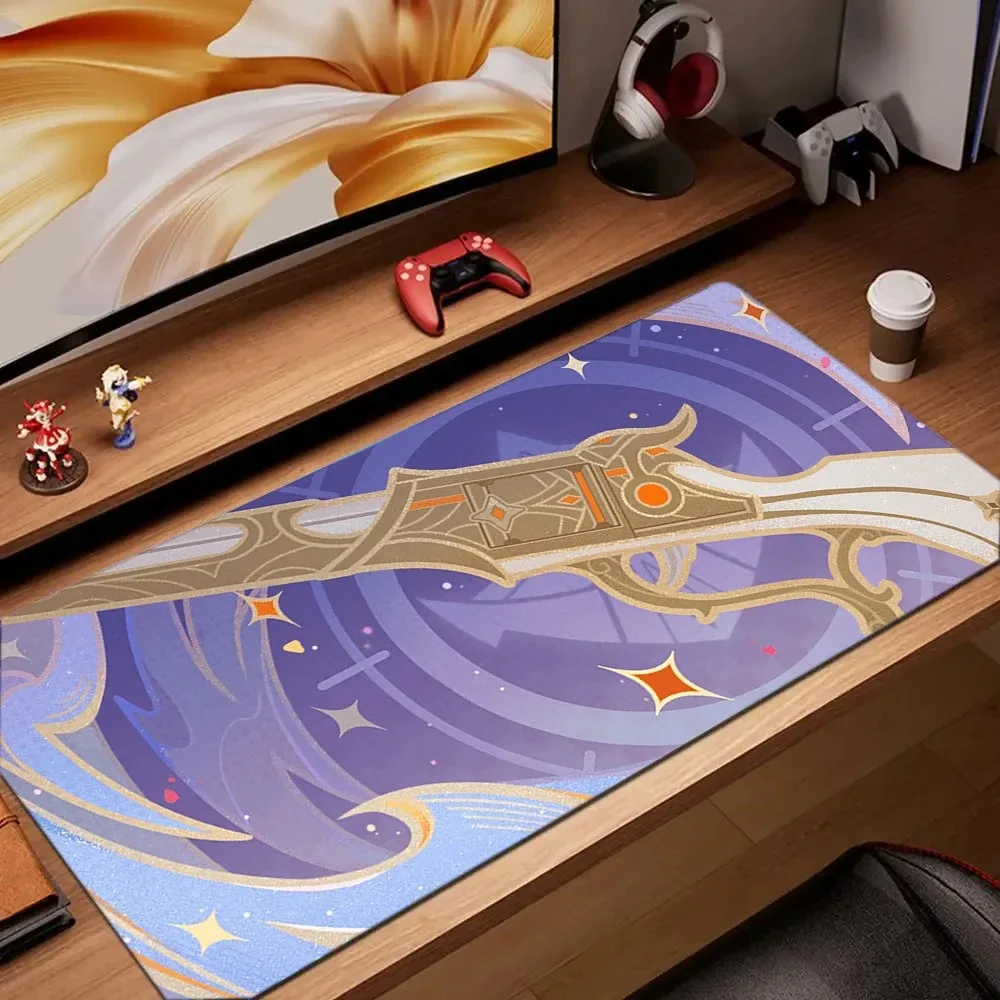 Genshin Impact Character Pattern Stylish Cool PC Gaming Mouse Pads Gamer Mats Teclado Pa aperçu 12