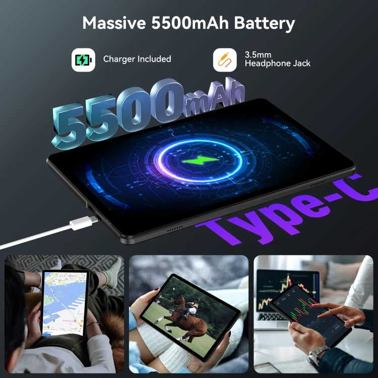 【中古】10.1インチ　Headwolf WPab5 タブレット Headwolf Wpad5 Tablet - 10.1 Inch Android 14, 4GB+128GB