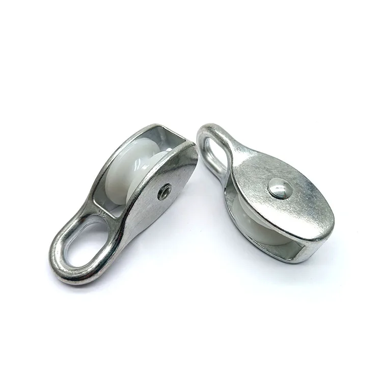 BT-502 Factory Direct Nylon Single Rigid Pulley Zinc Polly
