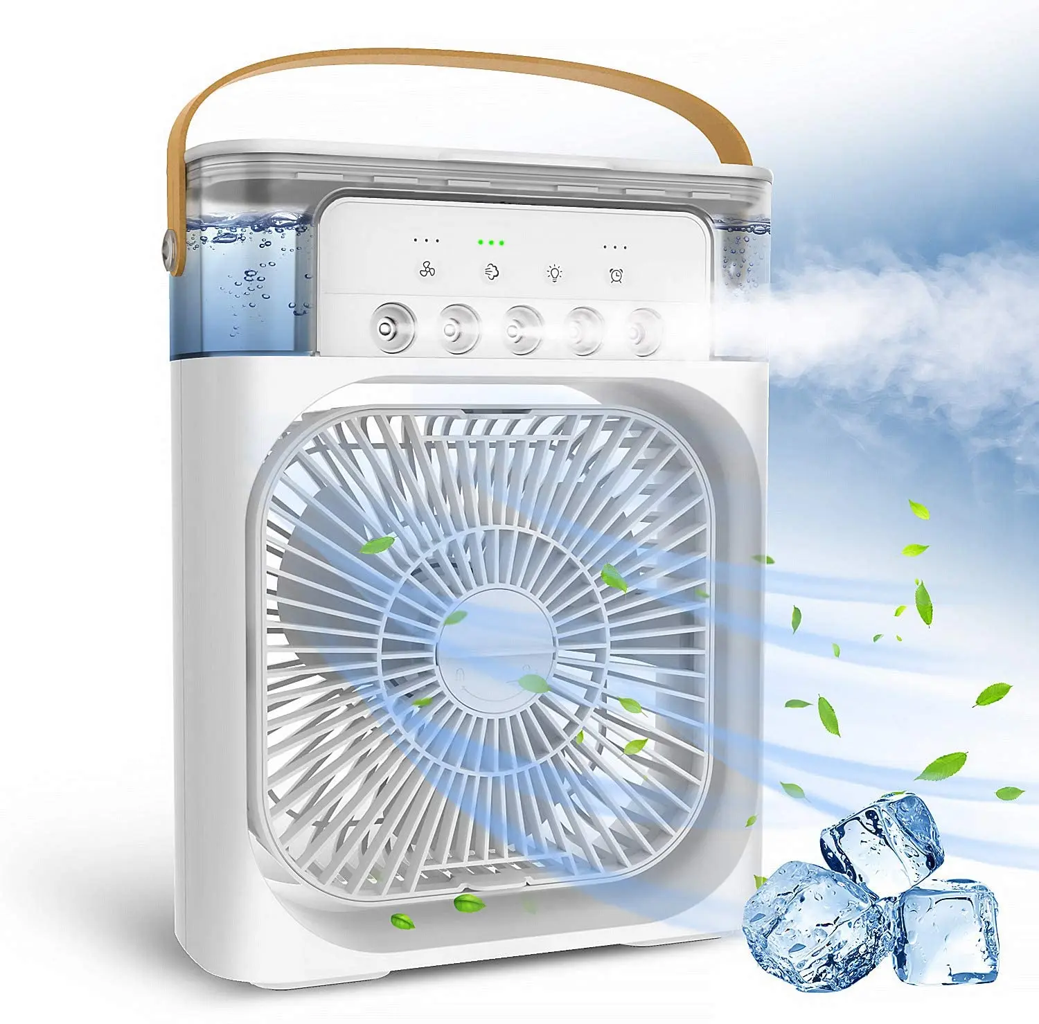 Portable Desktop Cooling Fan With 3 Speed Settings For Home_voghion.com