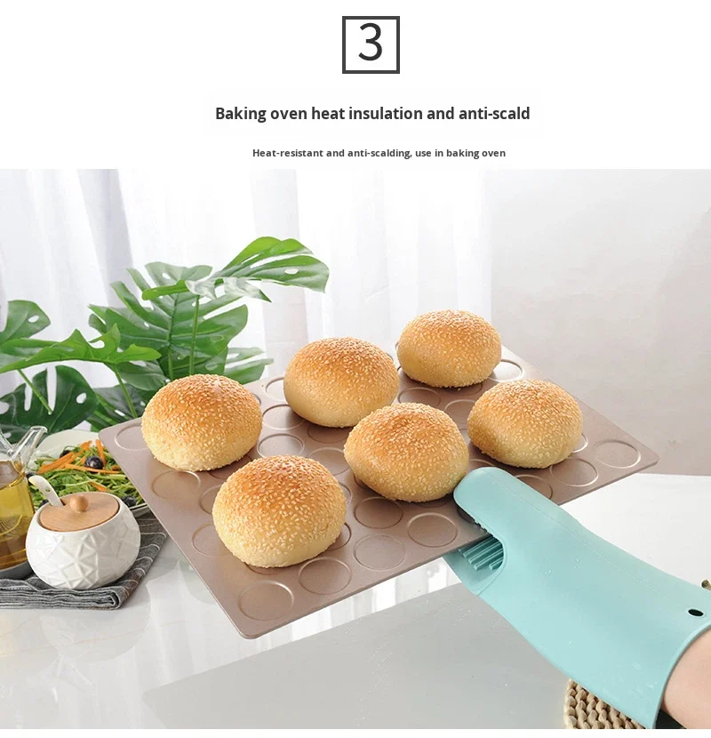 Oven Gloves Silicone Heat Resistant Cooking Mitts Potholder for Kitchen Cooking & Baking supplier