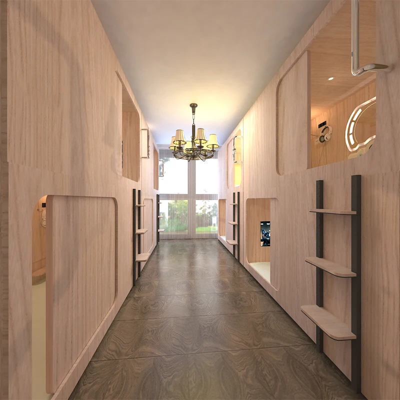 Wooden Capsule Bunk Bed Capsule Hotel Pod Sleeping Capsule Bed Sets