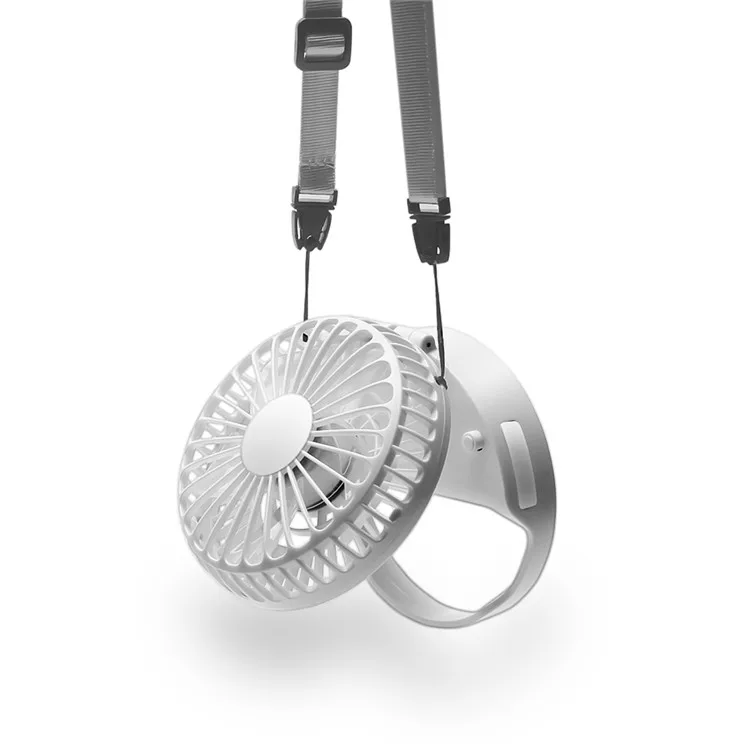 Topsharp 4 Speeds 360 Degree Rotatable Battery USB Powered Rechargeable Baby Crib Fan