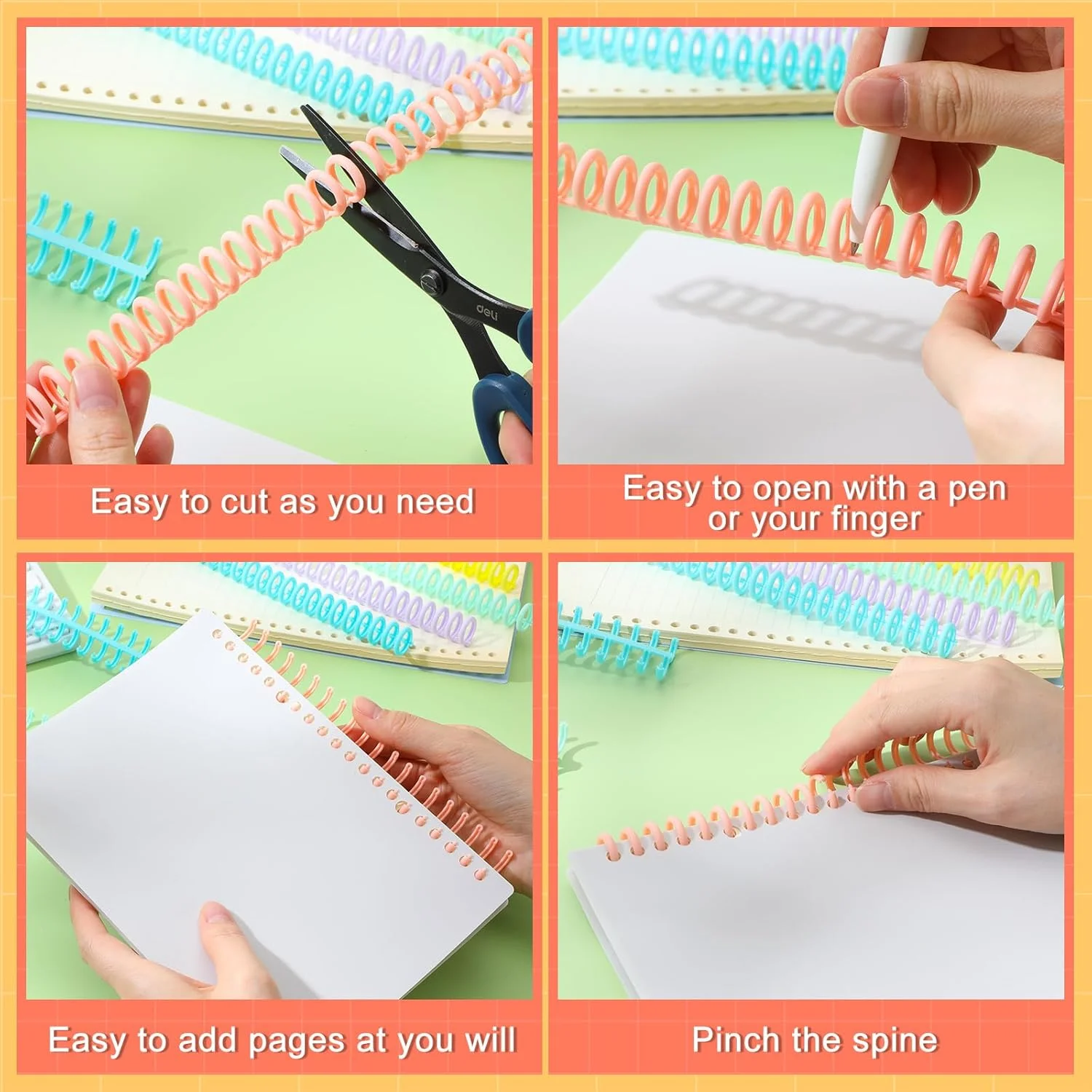 50pcs 1/2\" Diameter Comb Binding Spines 30 Ring Plastic Binder Combs Easy Edit Spines for Teacher Office School Supplies| Alibaba.com 50pcs 1/2\" Diameter Comb Binding Spines 30 Ring Plastic Binder Combs Easy Edit Spines for Teacher Office School Supplies| Alibaba.com