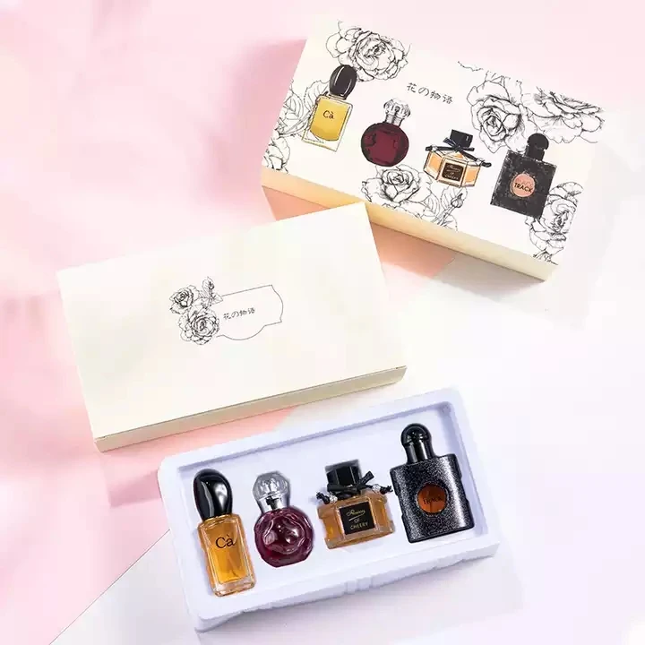 Tiktok Perfume Set Fashion Long Lasting Fragrant 4 Pcs Wholesale Gift
