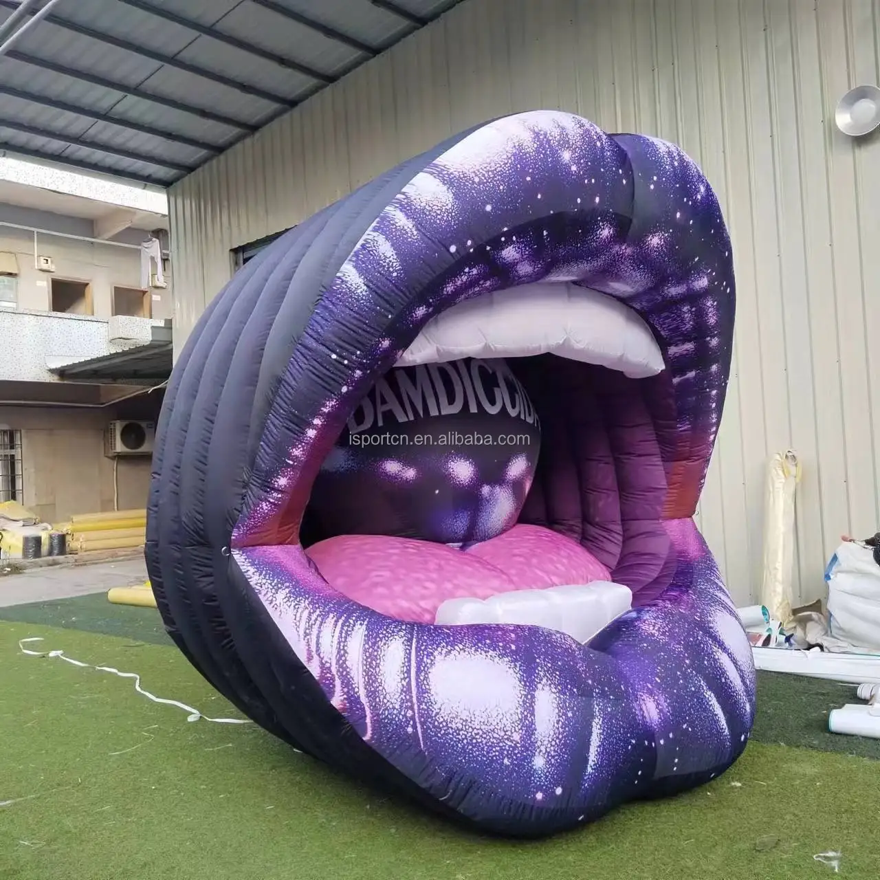 Custom Outdoor Giant Inflatable Mouth Model Inflatable Lip For ...