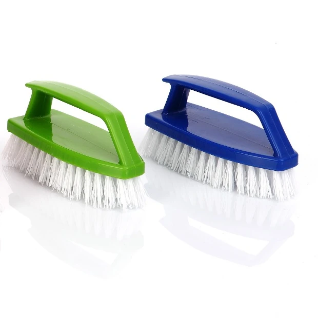 Plastic Clothes Washing Scrub Brush with Handle Small Cleaning