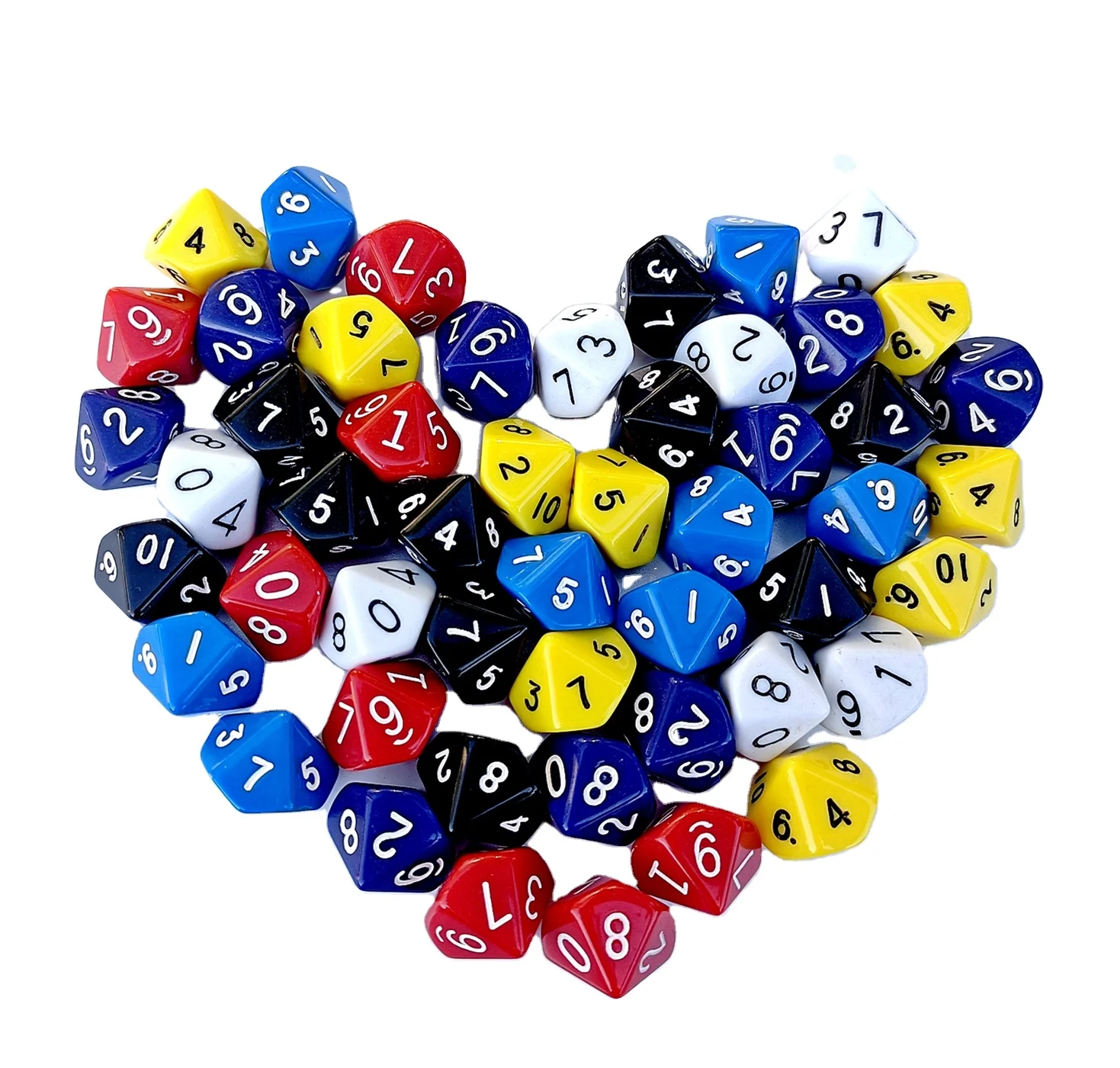 Polyhedral Side D8 D10 D12 D16 D20 D24 D30 D100 Toy Engraved Colorful