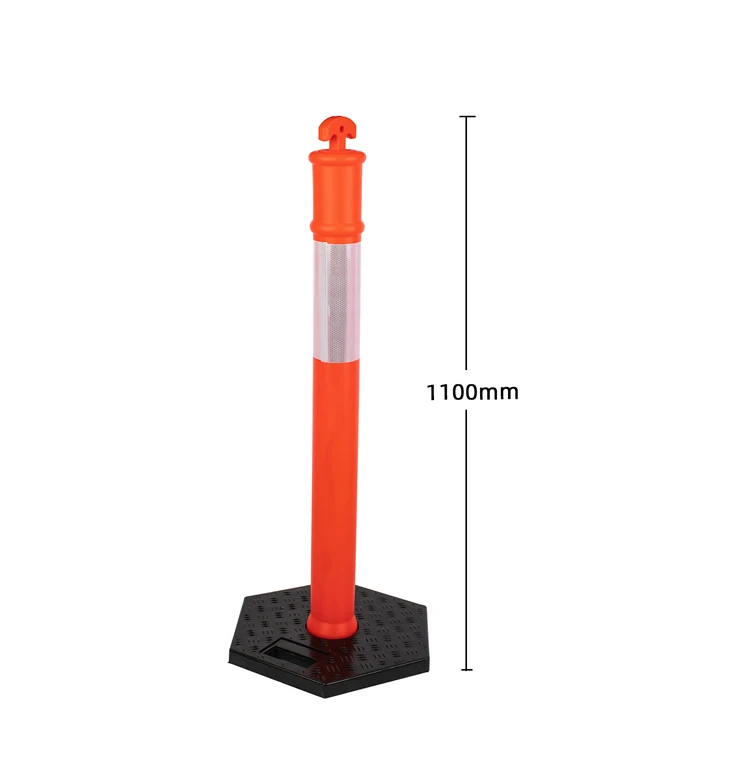 product high reflective 750mm flexible safety post delineator road safety traffic bollard-3