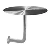 Wall-mounted stainless steel round table (solid table)