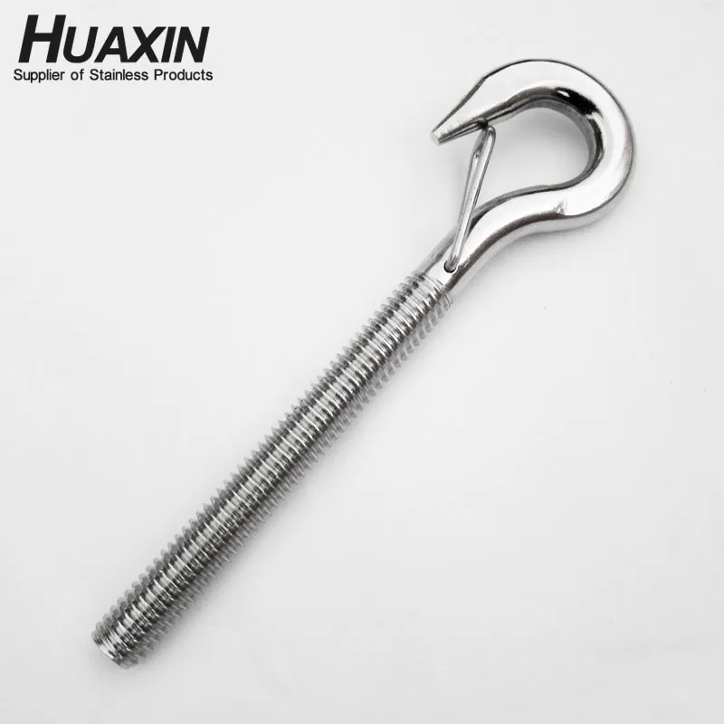 Stainless Steel 304 Threaded Hook Bolts
