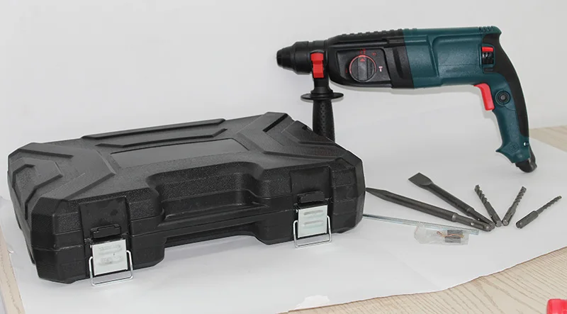 Power Concrete/Steel/Wood Drilling Demolition Breaker Hammer Machine Portable Electric Rotary Hammer Drill 26mm 110v 220v 800w